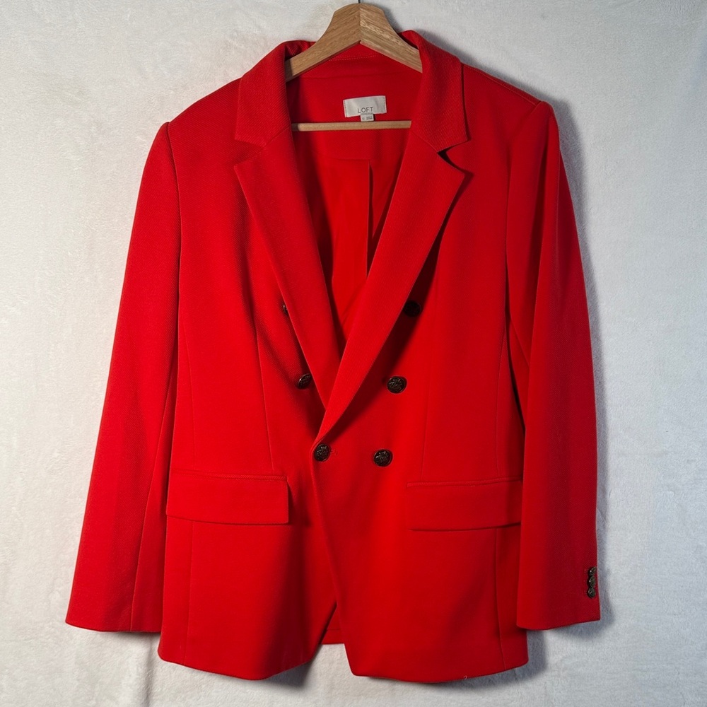 LOFT Vibrant Red Blazer